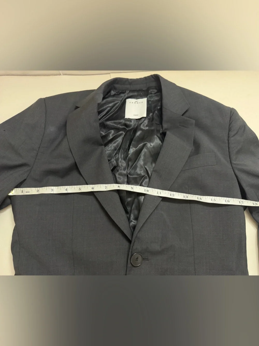 Sandro Paris - Black Single-Button Tailored Blazer - Picture 11 of 13
